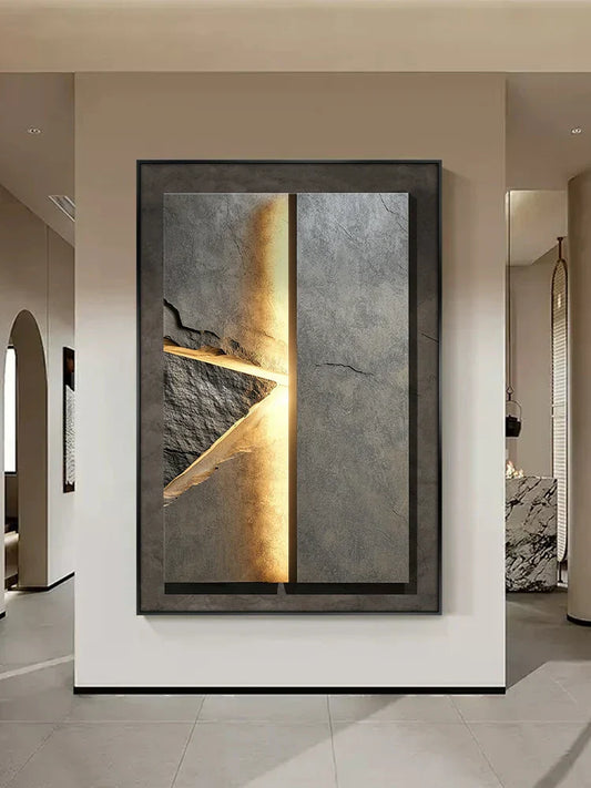 Rugged Stone Effect LED Wall Light - Pexav