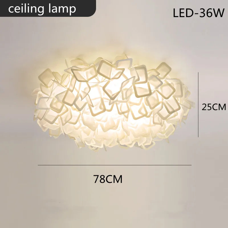 Bright Floral LED Adjustable Ceiling Light Fixture