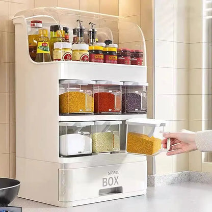 Convenient Spice Storage Kitchen Organizer Box - Pexav