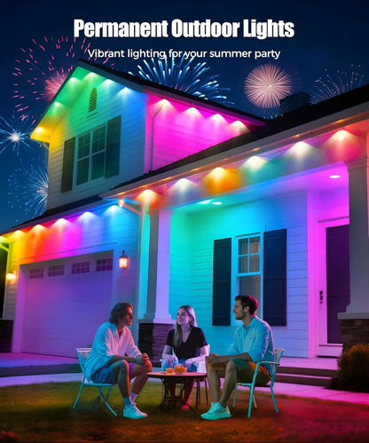 Colorful Outdoor String Lights with Remote