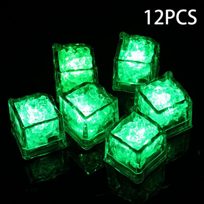 Vibrant Glow Ice Cubes for Drinks