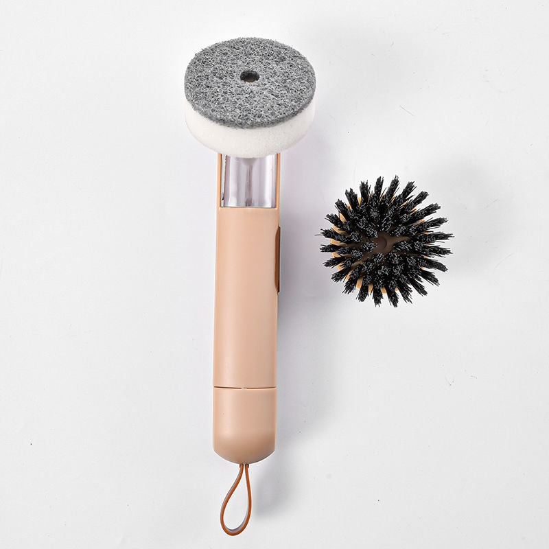 Kitchen Soap Dispensing Cleaning Brush