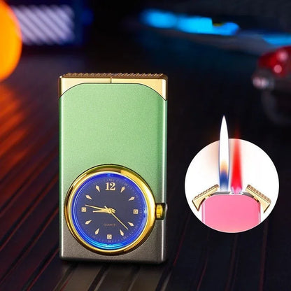 Unique Bi-Color Flame Pattern Watch