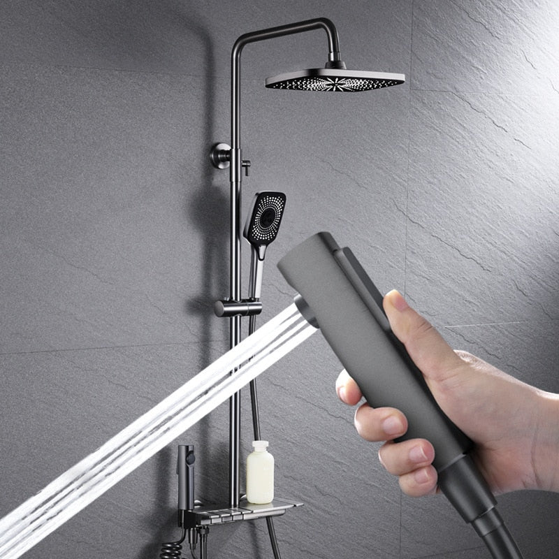 Luxury Rainfall Shower Head Bathroom Set - Pexav