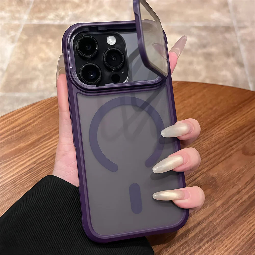 Clear Screen Guard Flip Phone Magnetic iPhone Cover