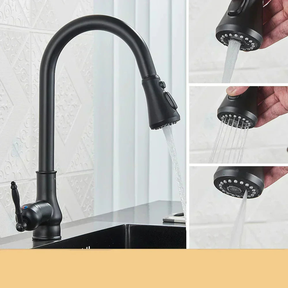 Classic Gold Finish Kitchen Faucet