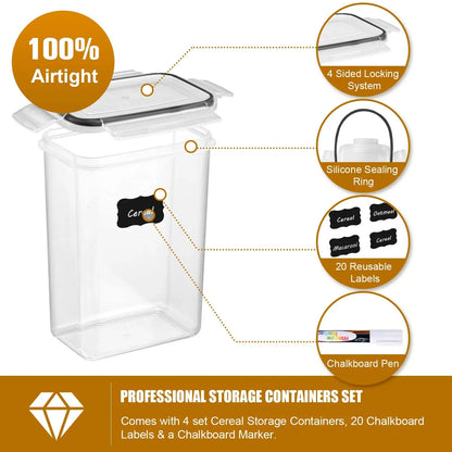 BPA-Free 7pc Kitchen Storage Container Set with Lids