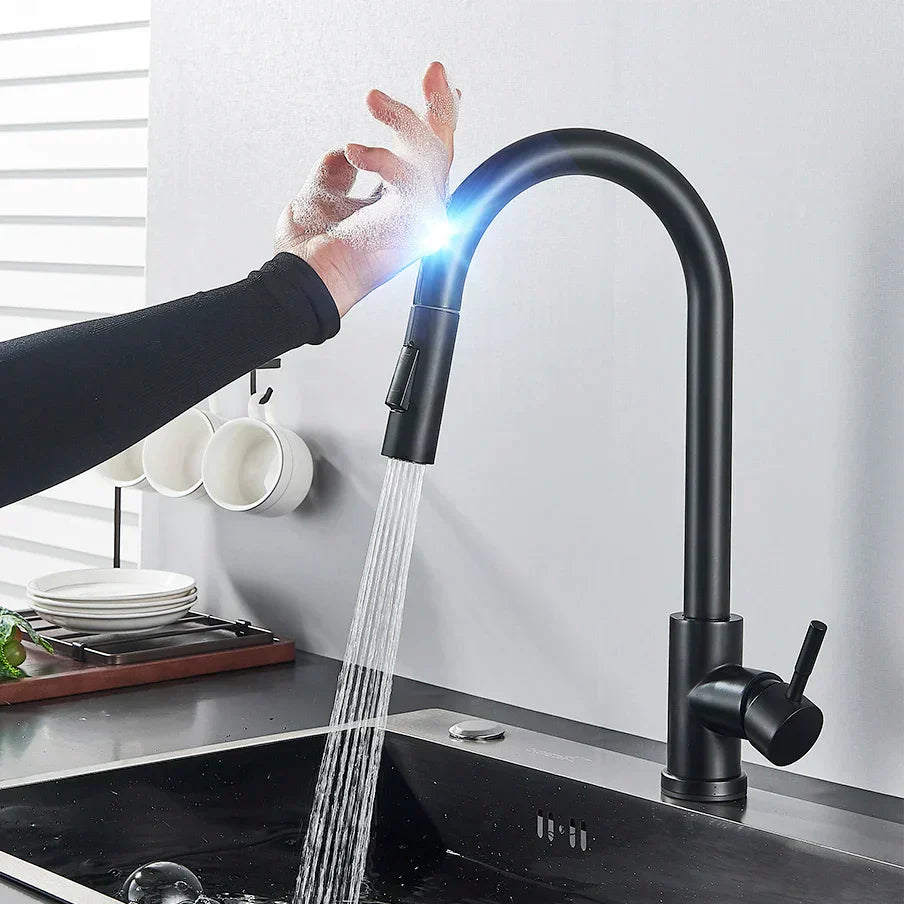 Easy Install Kitchen Faucet with Pull-Out Spray Nozzle - Pexav