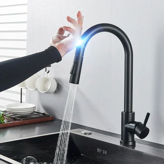 Easy Install Kitchen Faucet with Pull-Out Spray Nozzle - Pexav