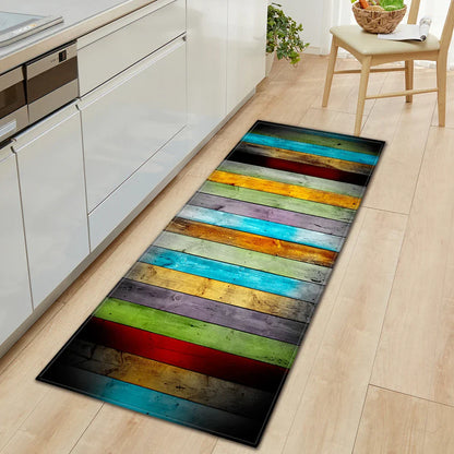 Classic Wooden Style Anti-slip Area Rugs