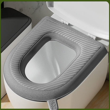 Elastic Easy Clean Bathroom Toilet Seat Cover