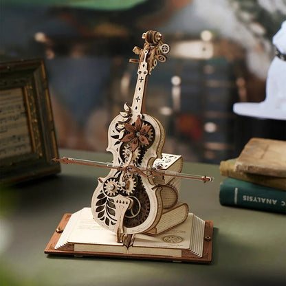 Unique Handcrafted Wooden Cello Model Kit - Pexav