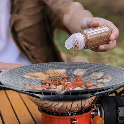 Compact Lightweight Grill Pan for Outdoor BBQ Cooking