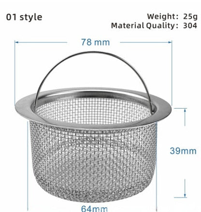 Easy Clean Kitchen Sink Strainer Filter