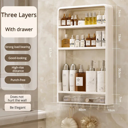 Space Saving Easy Install Bathroom Storage Shelf