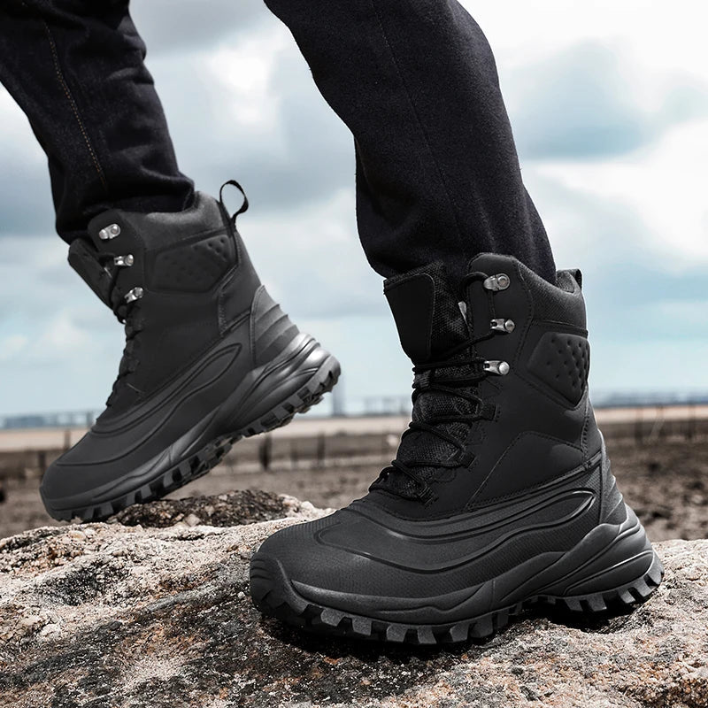 Warm Insulated Snow Boots for Men