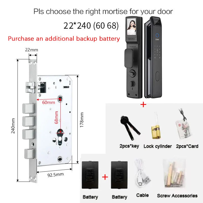 Advanced Biometric Digital Fingerprint Door Lock System