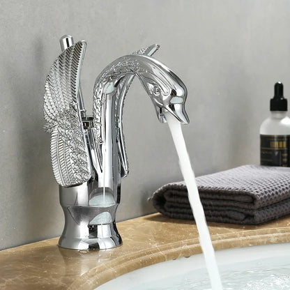 Luxury One Handle Gold Bathroom Faucet