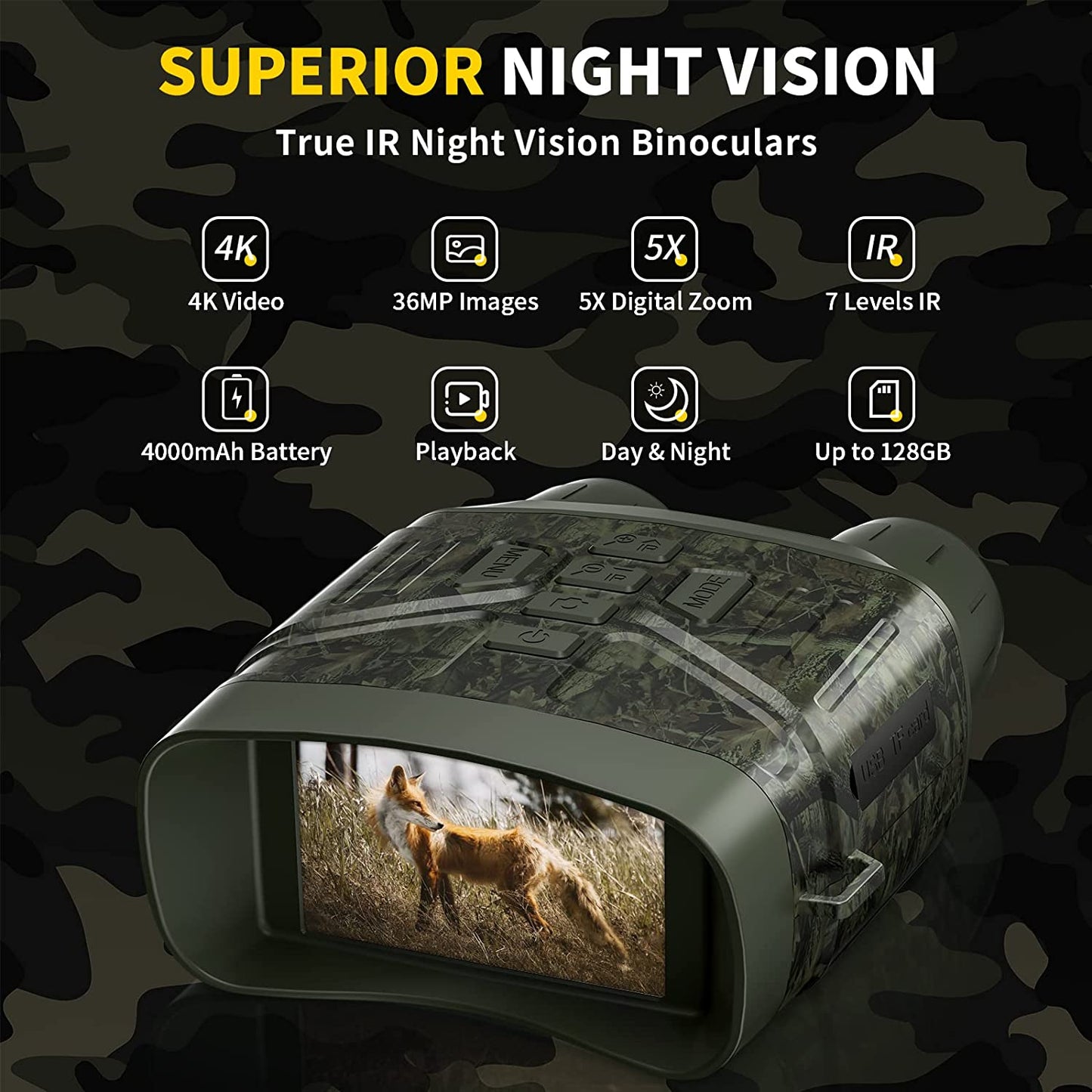 Clear Dark Vision Night Binoculars