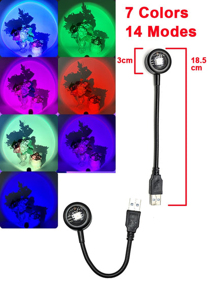 Compact LED Colorful Table Lamp