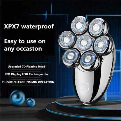 Advanced Rotary Shaver with 5-in-1 Grooming Set & Water Resistant Design