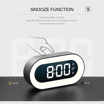 Wake Up Light LED Clock with Nightlight Display