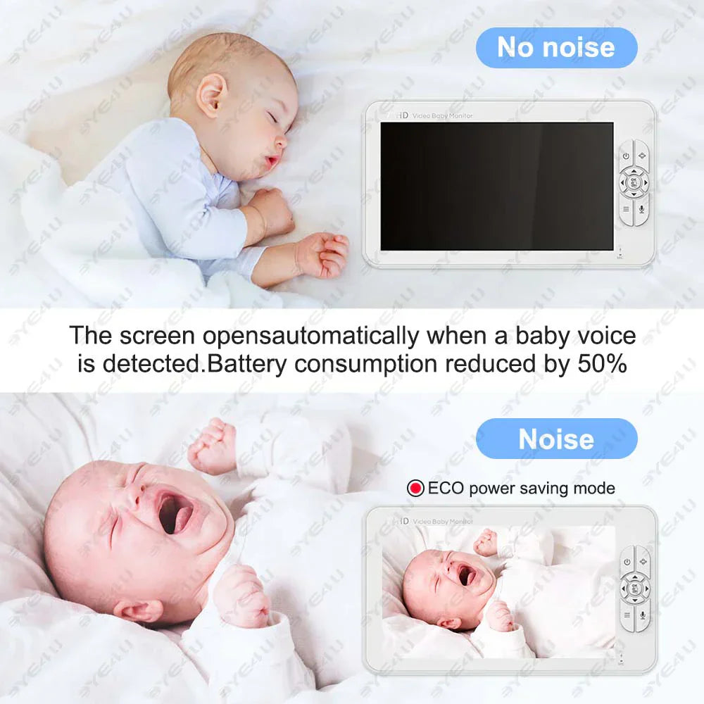 Compact HD Baby Video Monitor with Night Vision Camera