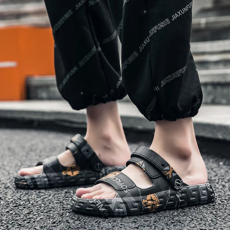 Relaxed Fit Walking Mens Beach Sandals - Pexav