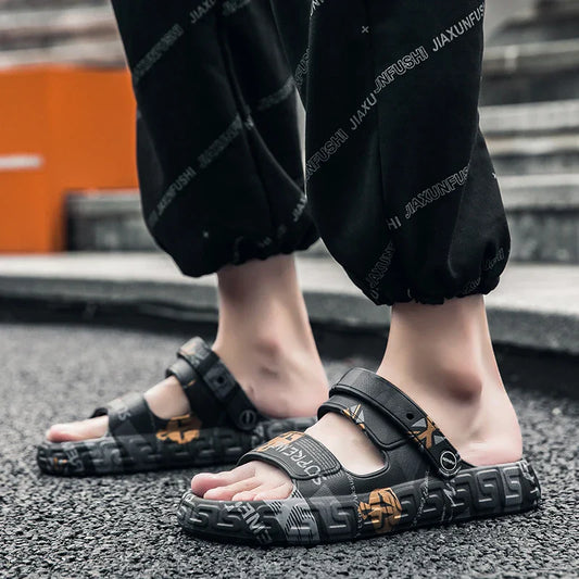 Relaxed Fit Walking Mens Beach Sandals - Pexav