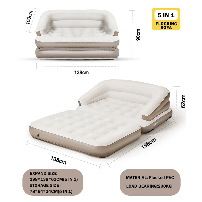 Compact Lightweight Folding Air Bed Mattress