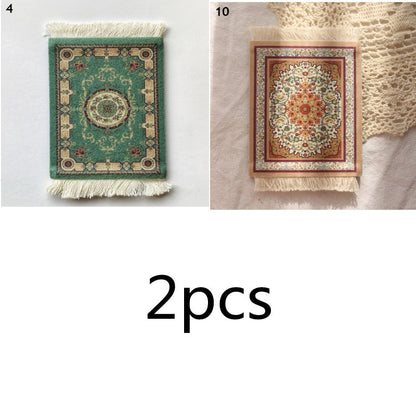 Small Round Rug Style Coffee Table Coaster