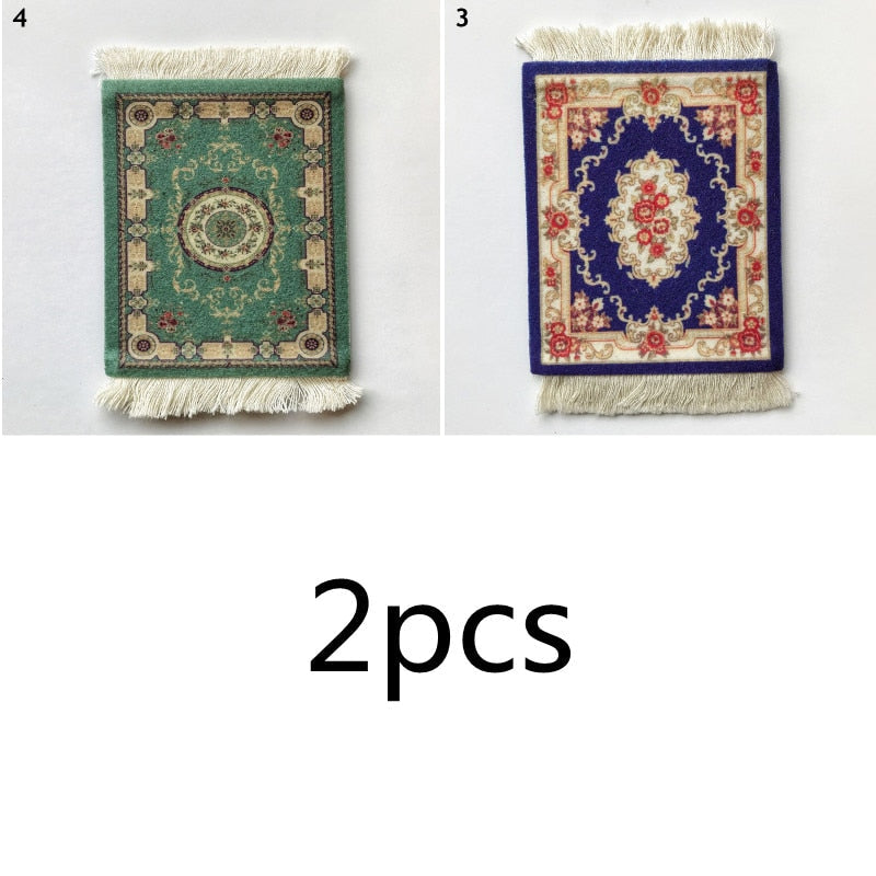 Small Round Rug Style Coffee Table Coaster