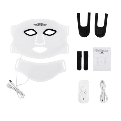 Colorful LED Facial & Neck Mask – Intensive Light Therapy
