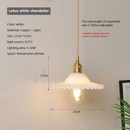 Clear Glass Drop Pendant Light