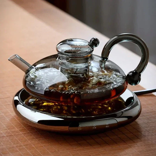 Clear Thermal Insulated Glass Teapot - Pexav