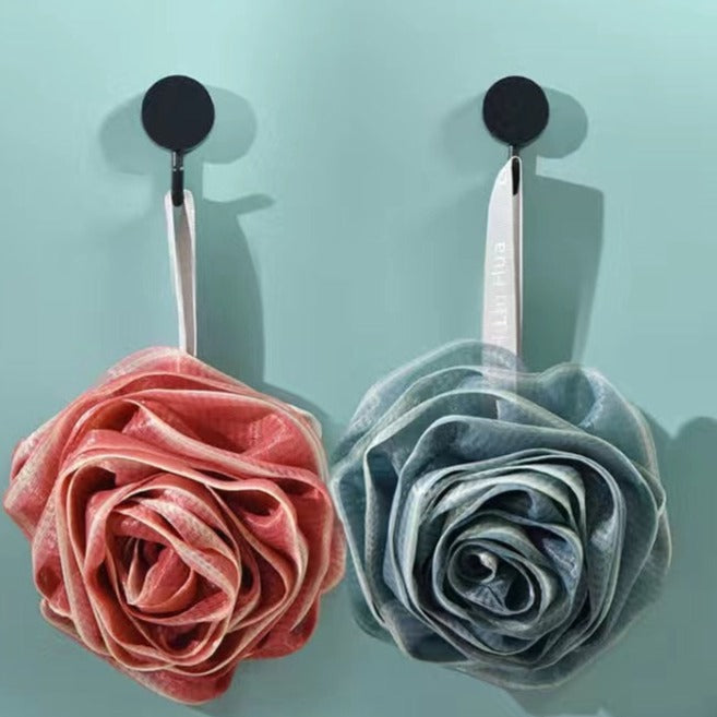 Soft Pink Exfoliating Bath Sponge