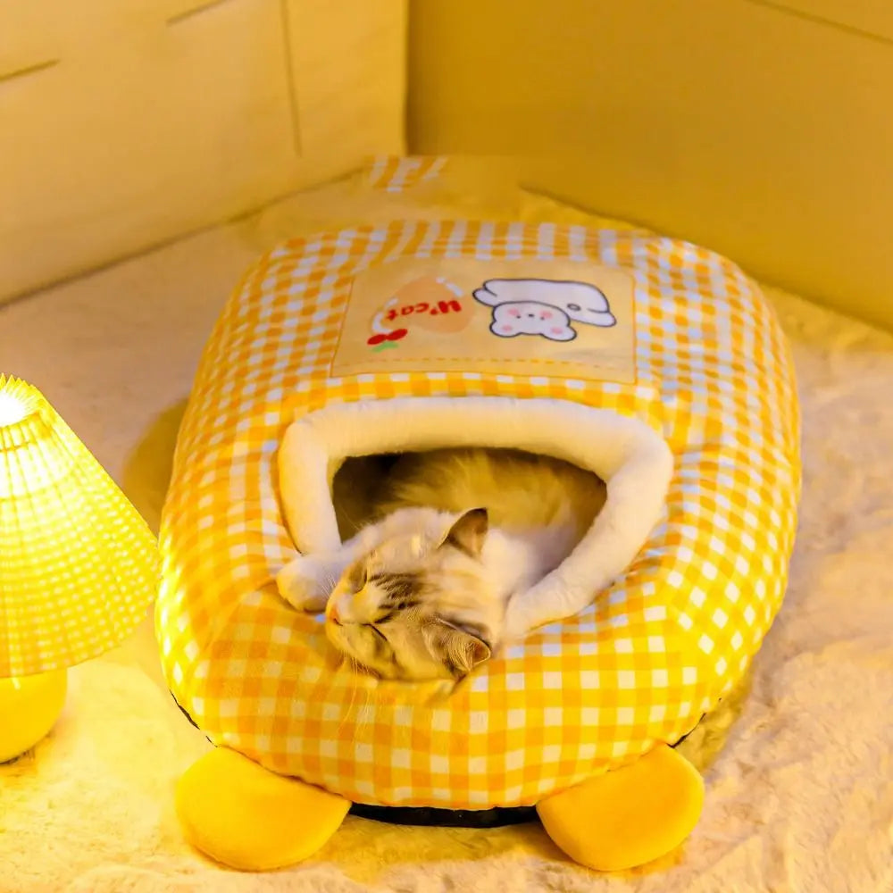 Cozy Kitty Soft Pet Bed House - Pexav