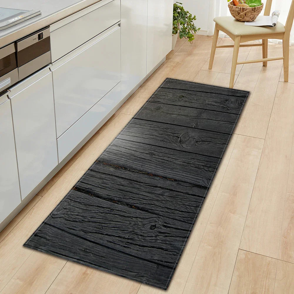 Classic Wooden Style Anti-slip Area Rugs