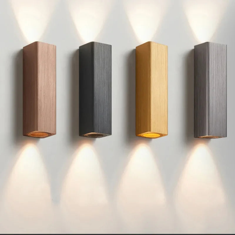 Slim LED Aluminum Wall Lamp for Bedroom and Hallway - Pexav