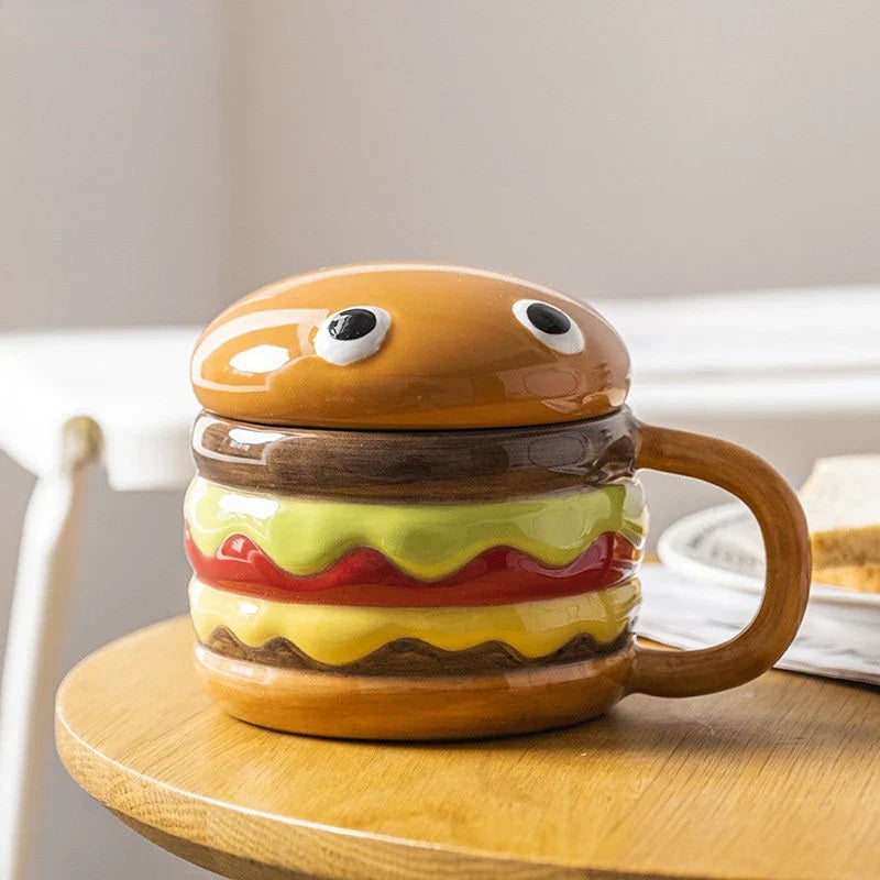 Fun Burger Shaped Coffee Mug - Pexav