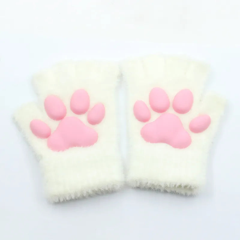 Warm Kitty Paw Touch Gloves