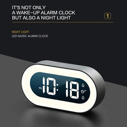 Wake Up Light LED Clock with Nightlight Display - Pexav
