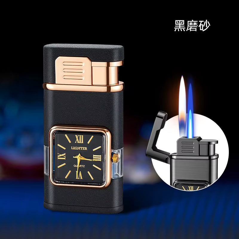 Windproof Double Jet Refillable Gas Lighter