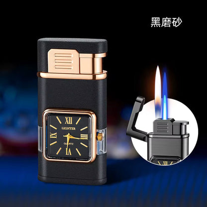 Windproof Double Jet Refillable Gas Lighter