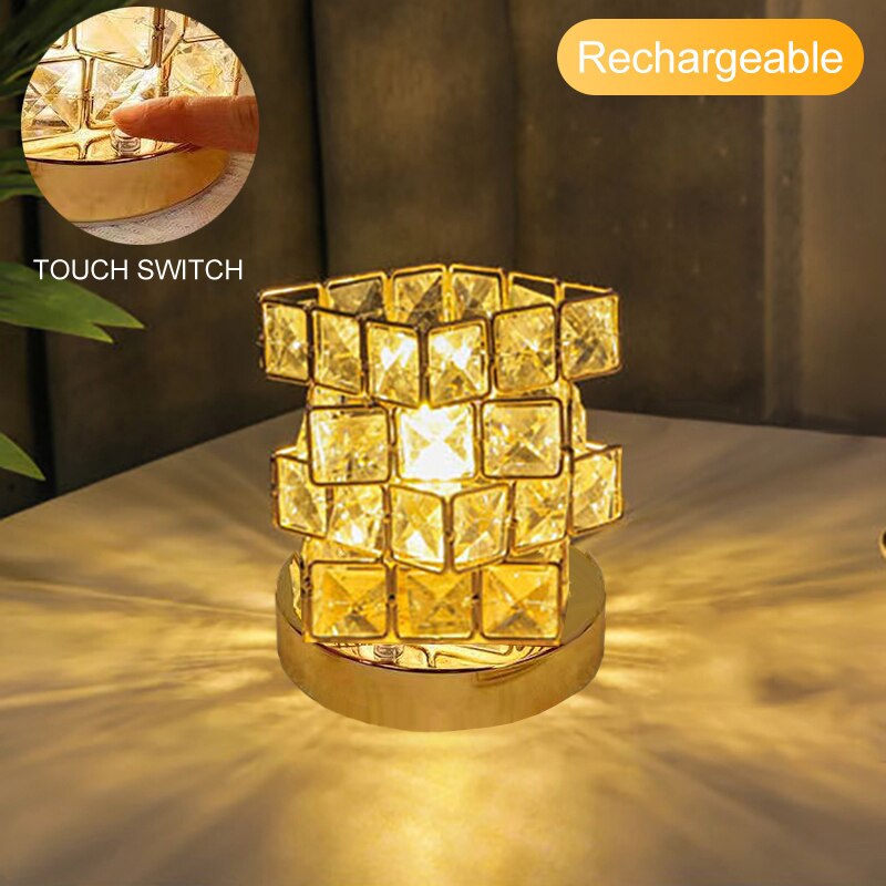 Sparkling Decorative Glass Table Lamp