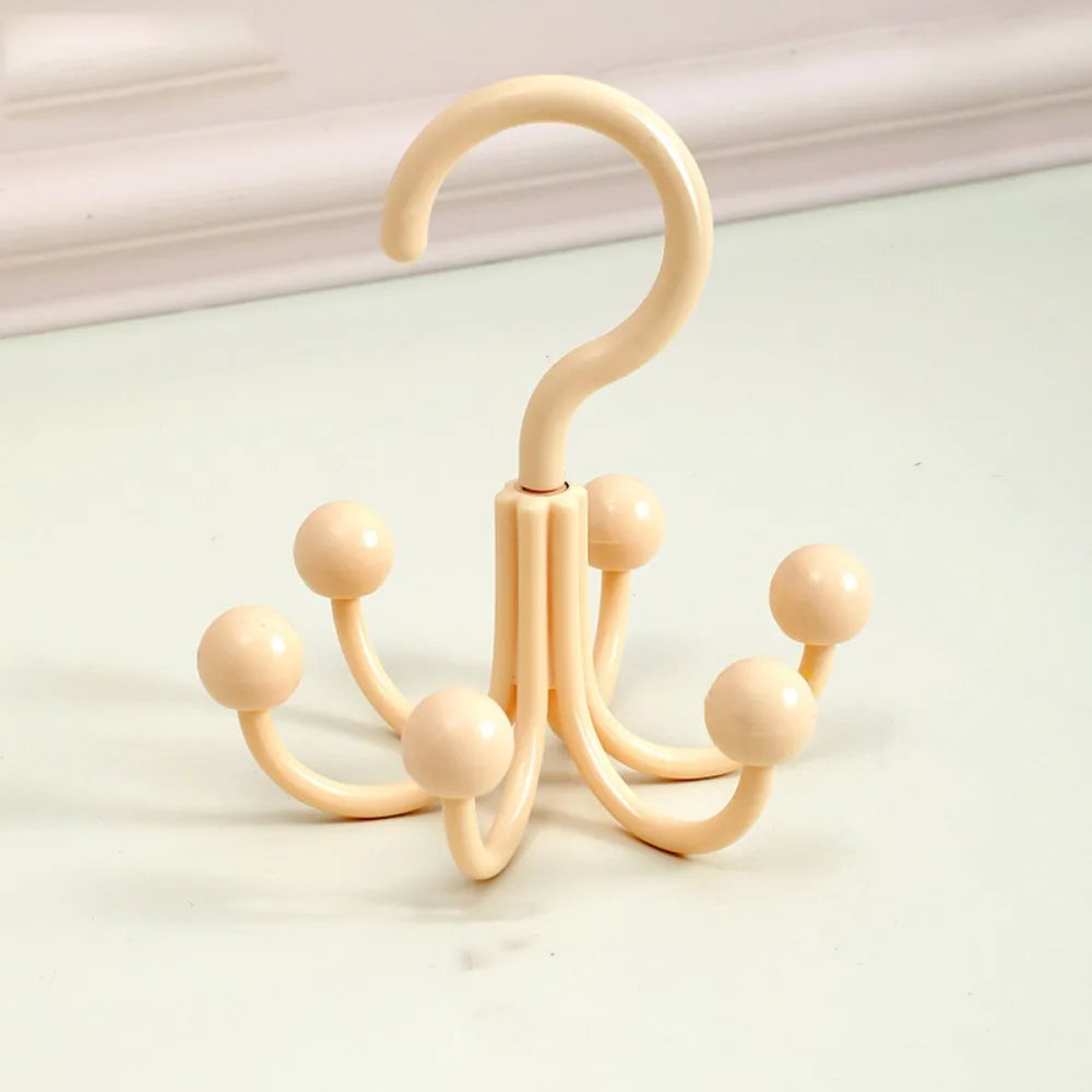 Wall Mount 6 Hook Storage Organizer