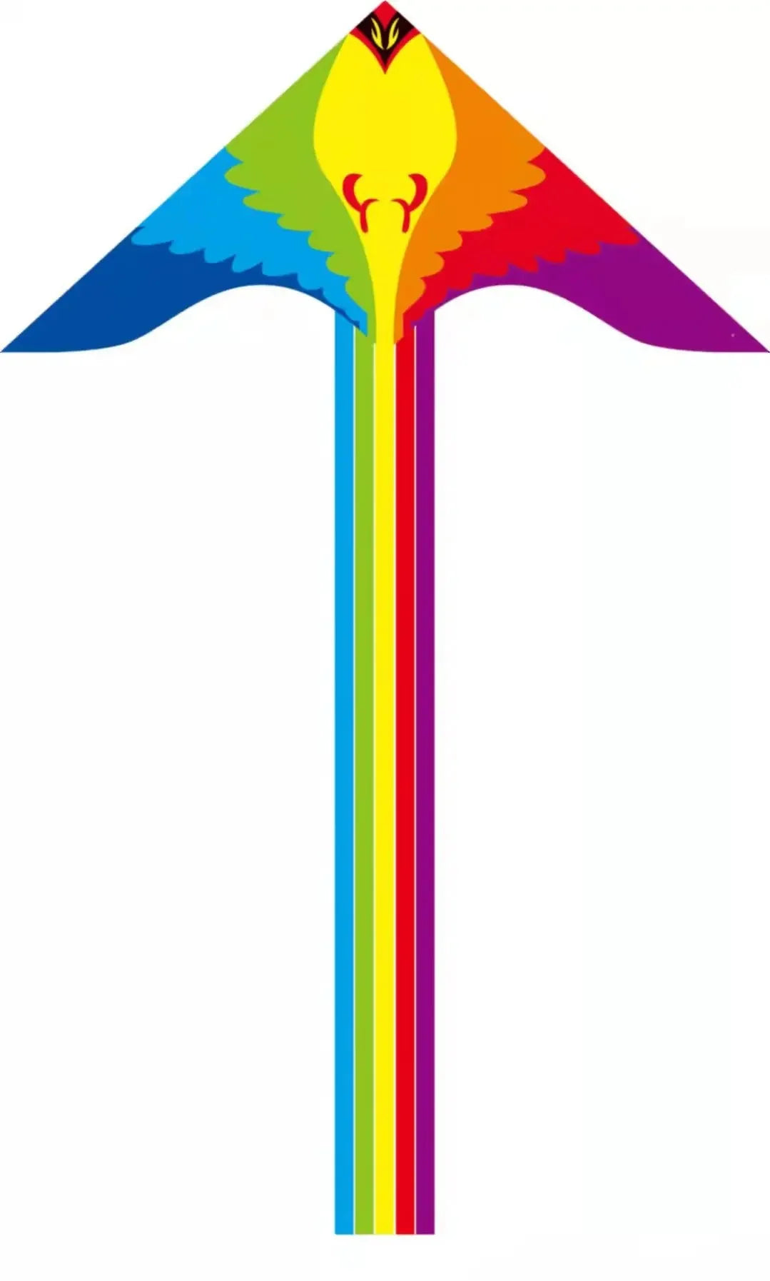Vibrant Large Rainbow Flying Kite