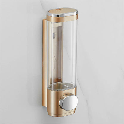 Clear Glass Mounted Soap Dispenser - Pexav