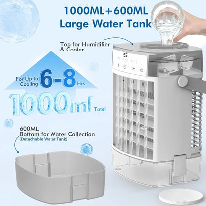 Compact 3-in-1 Air Cooler with Timer
