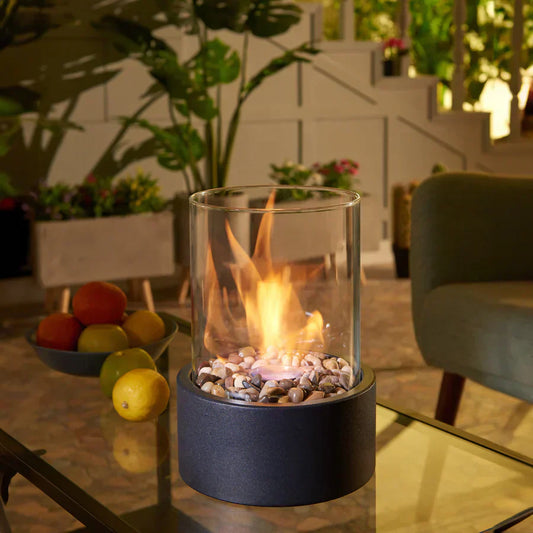 Slim Space Saving Indoor Ethanol Fire Pit - Pexav